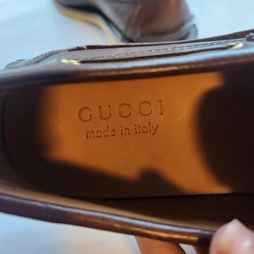 Gucci Delta Boat Loafer In Cocoa size 7 BNWOB missing lace